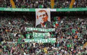 The Celtic support always backed Neil Lennon when he needed it most Image: talkceltic.net