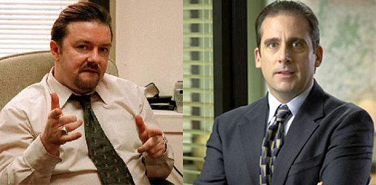 David Brent and Michael Scott: two similar characters, but different in their ways Image- BBC/NBC/popsugar.com