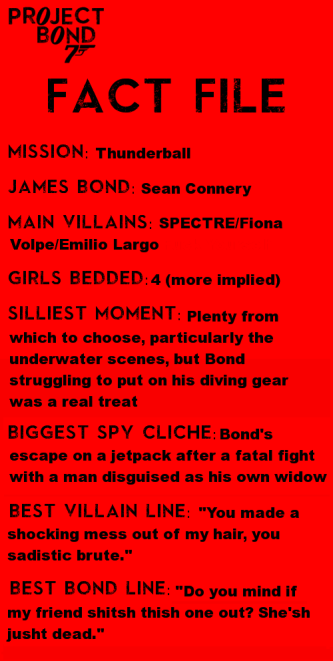 Thunderball Fact File