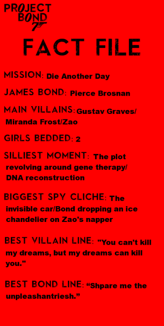 Die Another Day Fact File